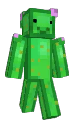 forest green and black Minecraft skin — Classic model