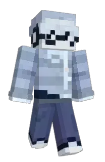 Front of disearned's skin