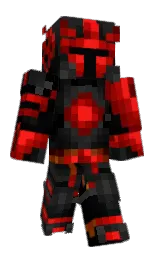 log cabin and guardsman red Minecraft skin — Classic model — first worn by Potatosforthewin