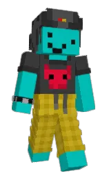 mine shaft and robin's egg blue Minecraft skin — Slim model — first worn by NazarCOD016