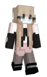Fyena's Minecraft skin wearing the Aurora cape