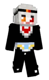 black and timberwolf Minecraft skin — Slim model