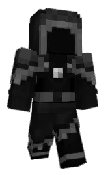 cod gray and black Minecraft skin — Classic model — first worn by zikken100
