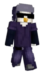 kr1spiN's Minecraft skin wearing the Twisted cape
