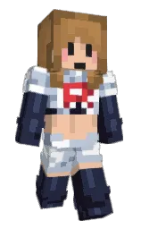 blue haze and ebony clay Minecraft skin — Slim model — first worn by Emnine9