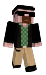 cutenine's Minecraft skin wearing the Menace cape