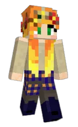 yuma and neon carrot Minecraft skin — Slim model — first worn by Daltondances