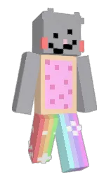crau's Minecraft skin wearing the Aurora cape