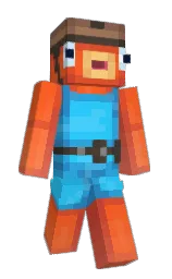 RDRA's Minecraft skin wearing the Migrator cape