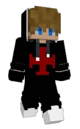 black and alabaster Minecraft skin — Classic model — first worn by 5jail