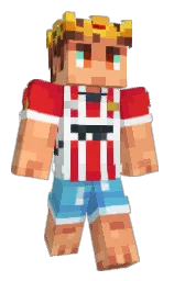 KingMartino's Minecraft skin wearing the Twisted cape