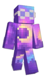 purple heart and royal purple Minecraft skin — Classic model — first worn by bwuga