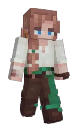 ItsAluu's Minecraft skin wearing the Aurora cape