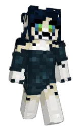 black pearl and aztec Minecraft skin — Slim model — first worn by MaeBaeeee