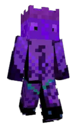 daisy bush and purple heart Minecraft skin — Classic model