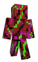 mexican red and black Minecraft skin — Classic model