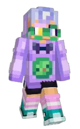 mauve and portage Minecraft skin — Slim model — first worn by magOwOr
