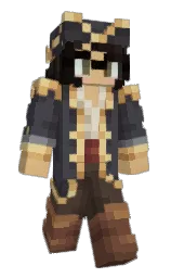 ship gray and driftwood Minecraft skin — Slim model — first worn by peanutbutterjami