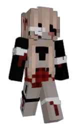 black and pale oyster Minecraft skin — Slim model — first worn by PenguinAdvisor