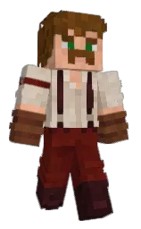 soft amber and tamarind Minecraft skin — Classic model — first worn by bl1nd3r_pub