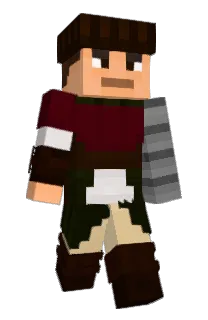 Front of Georady's skin