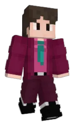 claret and black Minecraft skin — Classic model — first worn by Mr__Xayc