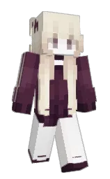 Atlaantiic's Minecraft skin wearing the Aurora cape