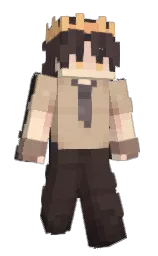 cocoa brown and woody brown Minecraft skin — Slim model — first worn by LufeLatte