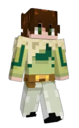 DajuART's Minecraft skin wearing the Aurora cape
