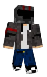 black and tacao Minecraft skin — Classic model — first worn by LordNarwall