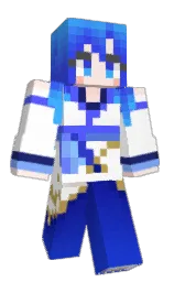 white and fair pink Minecraft skin — Slim model