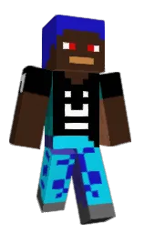 cedar and persian blue Minecraft skin — Classic model — first worn by koroshi123