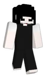 black and cod gray Minecraft skin — Classic model