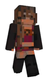 cocoa brown and cod gray Minecraft skin — Slim model — first worn by Jadeala