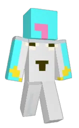 aquamarine and mercury Minecraft skin — Classic model