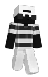 cod gray and white Minecraft skin — Classic model — first worn by ggDylan