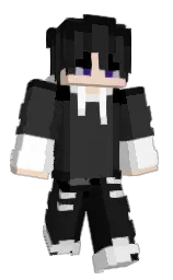 mine shaft and cod gray Minecraft skin — Classic model