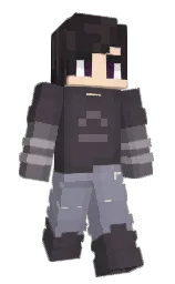 Ayhuz's Minecraft skin wearing the Menace cape
