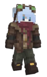 cocoa brown and woody brown Minecraft skin — Slim model
