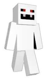 white and black Minecraft skin — Classic model