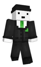 alabaster and cod gray Minecraft skin — Classic model — first worn by Flix2Flex
