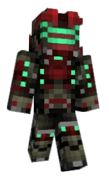 rangoon green and black Minecraft skin — Classic model