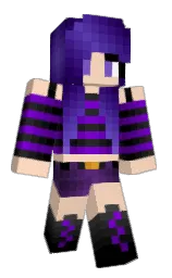 Lavender__YT's Minecraft skin wearing the Twisted cape