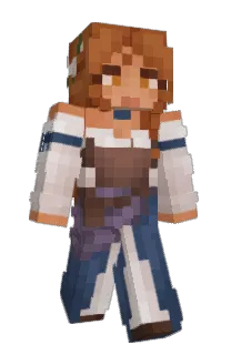Front of Kzvha's skin