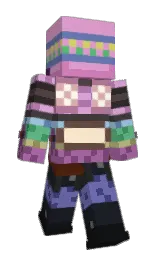 light orchid and woodsmoke Minecraft skin — Slim model — first worn by GuyNamedSans