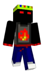 black and stratos Minecraft skin — Classic model