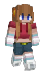 Jazzzlyn's Minecraft skin wearing the Migrator cape