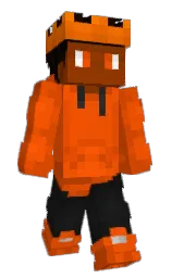 Orangeman18's Minecraft skin wearing the Mojang Office cape