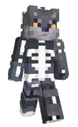 white and scarpa flow Minecraft skin — Slim model — first worn by SnoozeySpook