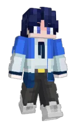 royal blue and bunting Minecraft skin — Slim model — first worn by Zeahyang